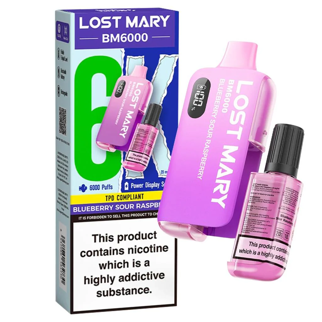 lost marry 6000 Blueberry Sour Raspberry