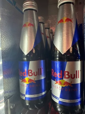 Red bull glass