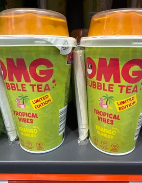 OMG bubble tea tropical vibes
