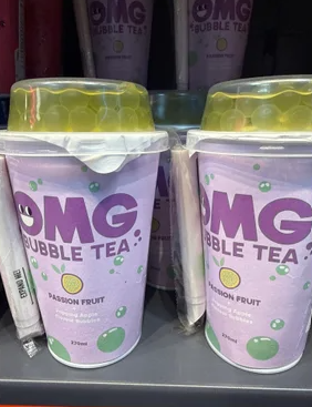 OMG bubble tea passion fruit